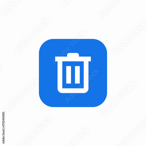 delete trash bin icon sign vector