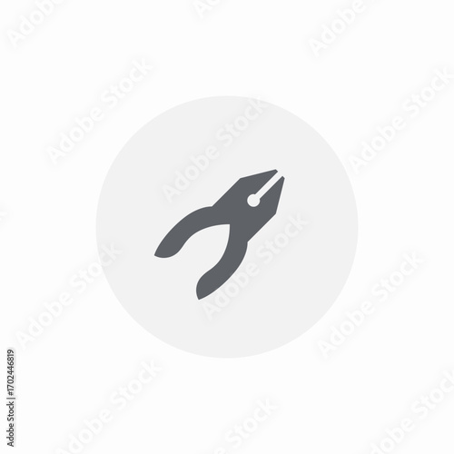 pliers tool icon sign vector