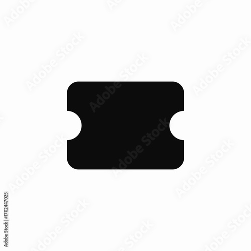 ticket pass icon sign vector