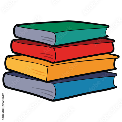 Stack of Books Illustration
