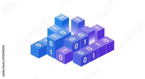 Isometric Binary Code Cubes with Digital Data Representation.