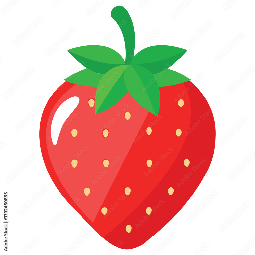 Fototapeta premium Fresh Strawberry Illustration