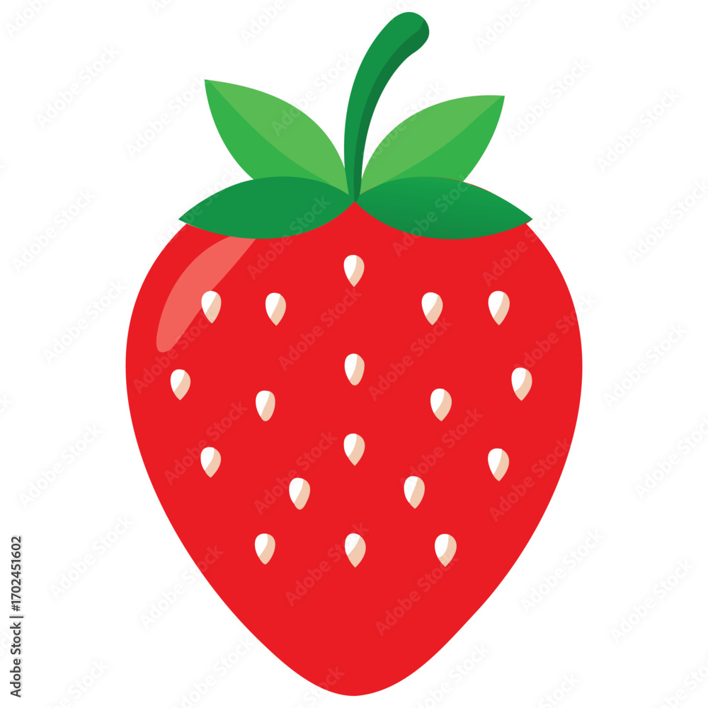 Obraz premium Fresh Strawberry Illustration