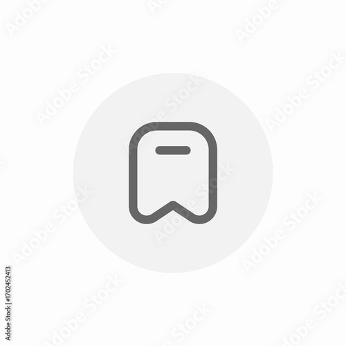 bookmark mark icon sign vector