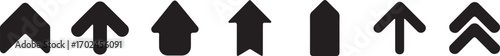 Arrows Up Icons Direction Symbols Navigation Sign Upward Forward Pointing
