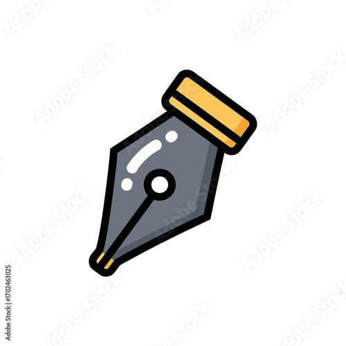 Isolated pen writes creatively against white backdrop easily