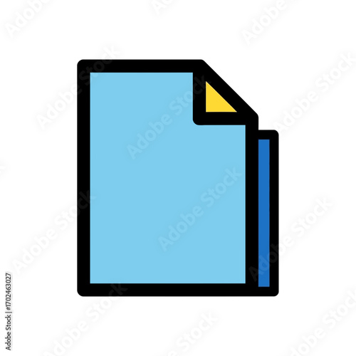 Blue file shows corner in document context display representation details