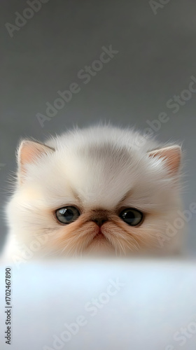 Fluffy Persian Kitten Close Up