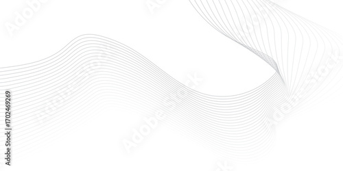 Geometric energy curve minimal flowing bland abstract vector wave line template. swoosh speed line music and science technology vector flow background.	
