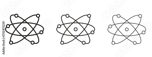 Science icon, outline sign, linear symbols