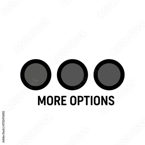 Three circles represent extra choices on white background
