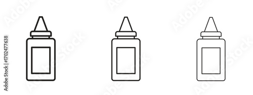 Nasal spray bottle icon, outline sign, linear symbols