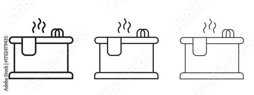 Jacuzzi icon, outline sign, linear symbols