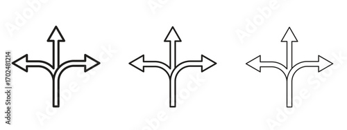 Flexibility icon, outline sign, linear symbols