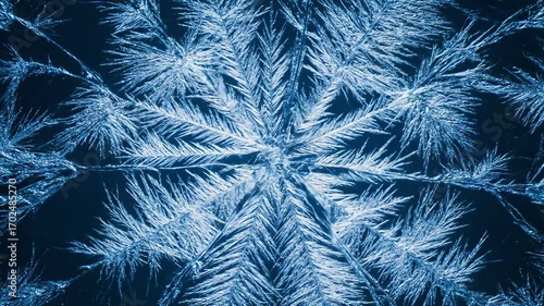 Ice crystal snowflake frost macro winter cold frozen detailed blue nature, delicate ice crystal structure macro view showcasing intricate patterns and frosty details, ice crystals forming