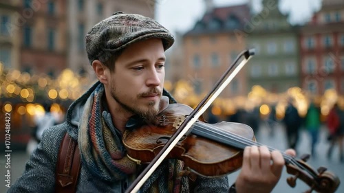 Natural daylight bathes an antique violin in golden warmth with a focus on historic curves and traditional construction Video 4K UHD 60fps