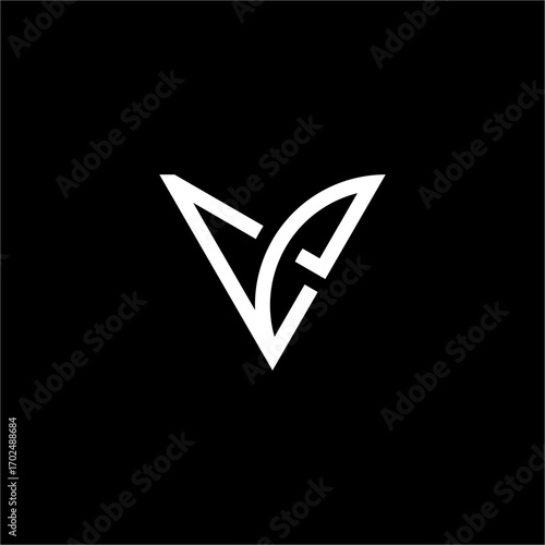 A modern and elegant monogram logo featuring the letters V and E in a clean, futuristic style. Perfect for brands that want to convey innovation and sophistication.