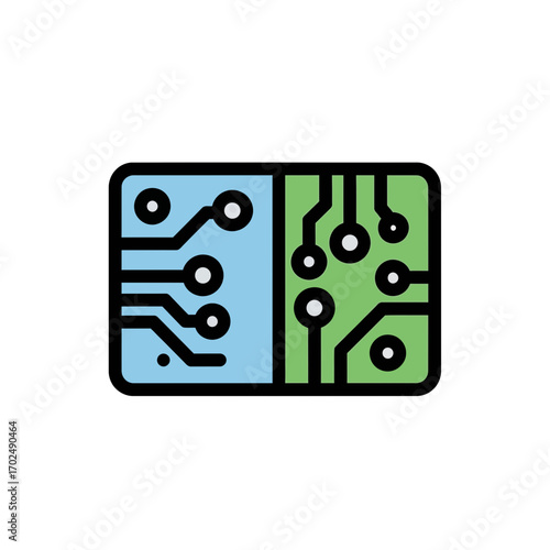 Electronic chip displays circuit pathways in digital design