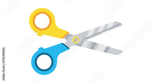 Colorful Child-Safe Scissors with Blunt Tips.