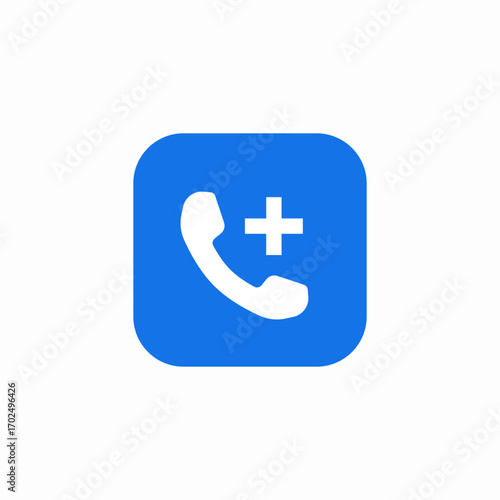 call add member icon sign vector