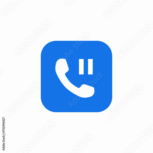 call pause icon sign vector