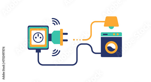 Smart Plug Controlling Home Appliances with Wireless Technology.