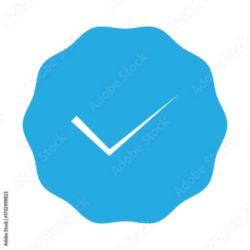 Verified badge profile set Verified badge. Social media account verification icon. Verified badge icon tick symbol vector approved check mark icon. EPS 10