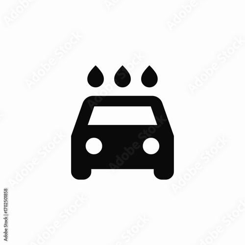 car wash icon sign vector