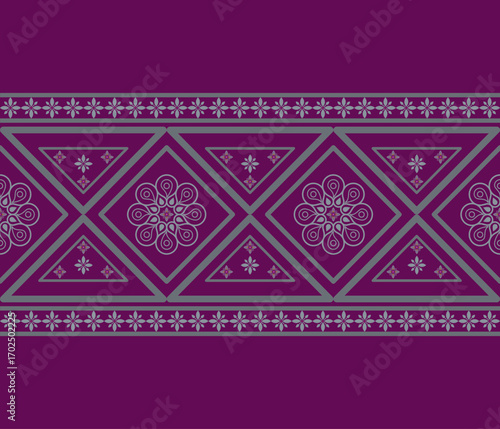 geometric ethnic pattern vector design