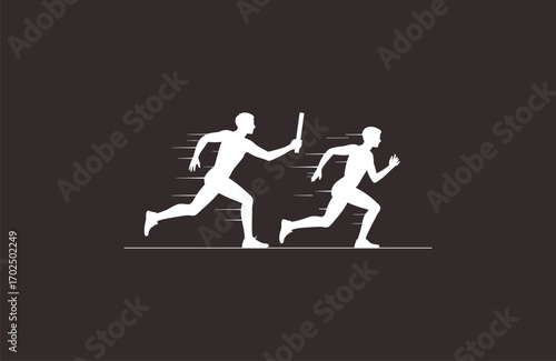 Teamwork relay, leadership transition, collaboration in action, responsibility sharing, business succession, teamwork success, growth handover, coordination strength, trust building