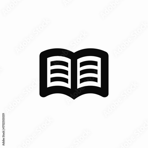 open book icon sign vector