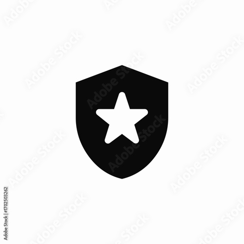 police shield badge icon sign vector