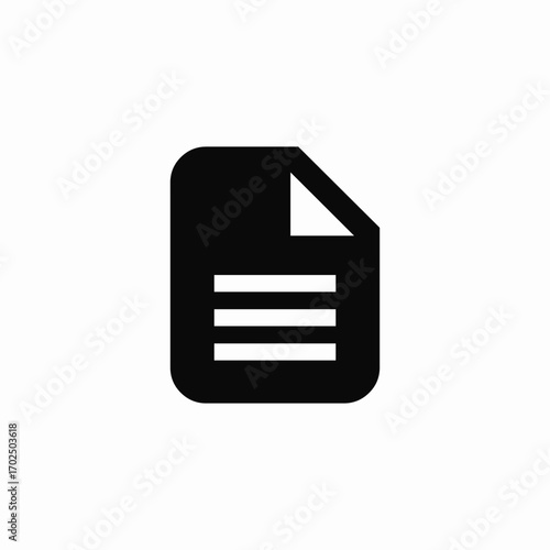 text file document icon sign vector