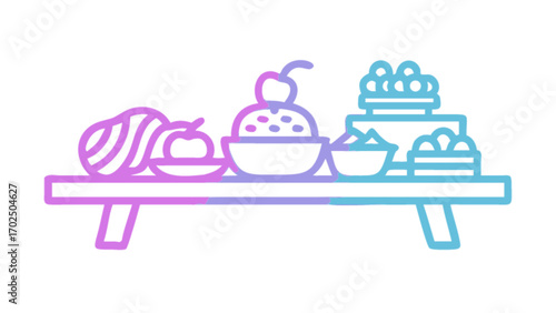 Delicious fruit platter vector design for healthy eating and dessert presentation graphic resource use