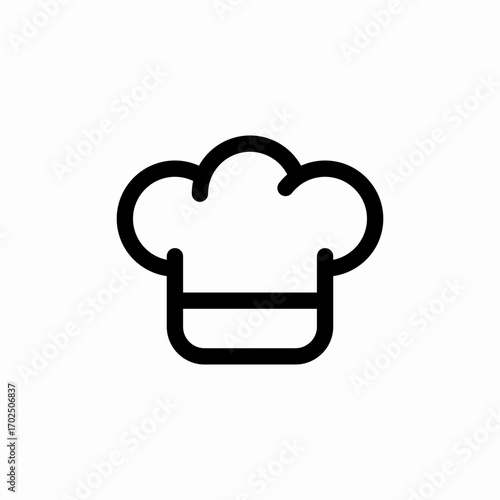 cook chief hat icon sign vector