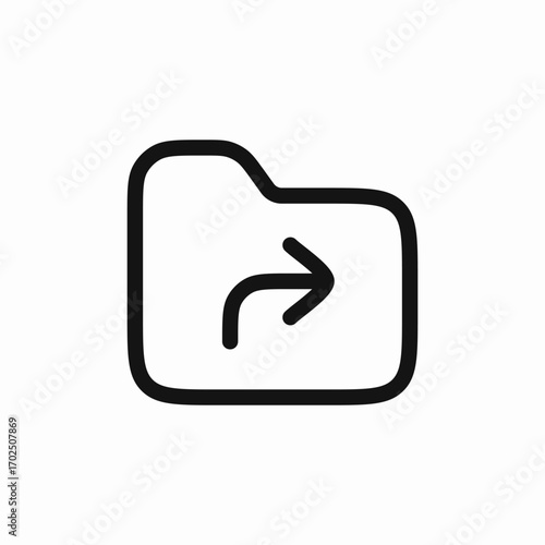 folder reply icon sign vector