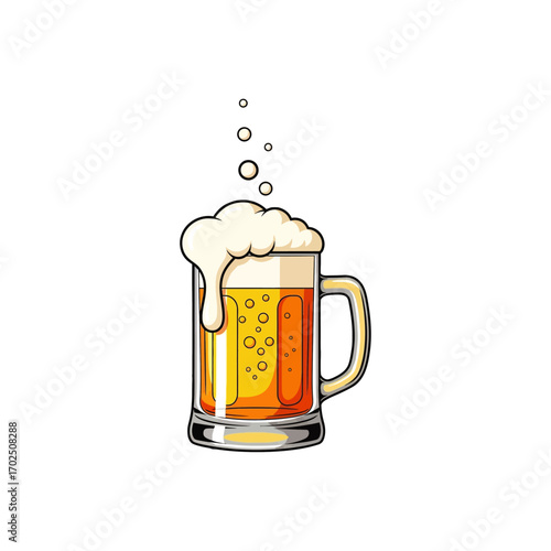 Beer icon flat vector design.