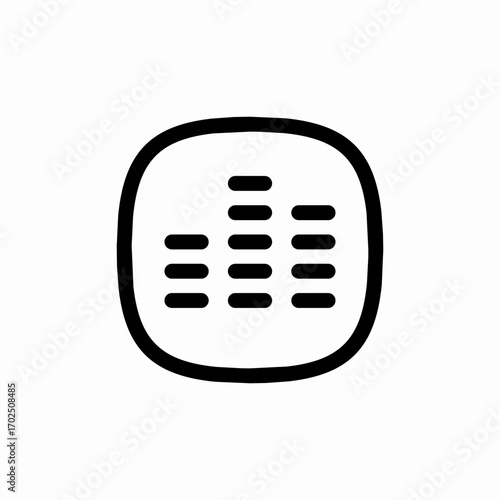 mixer equalizer icon sign vector