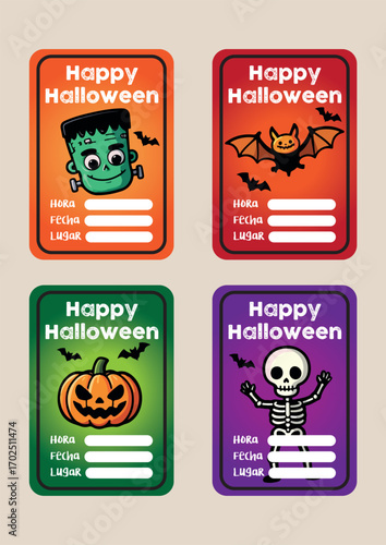 print halloween pattern trick or treat