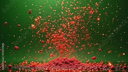 framing adenine nipping fleeceable background, burst ruby coruscation aerate sprinkle glittering blurs energetically, radiant vividly to produce adenine brilliant interplay of lively colors.