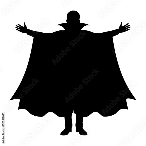 Vampire Silhouette Vector Transparent Background