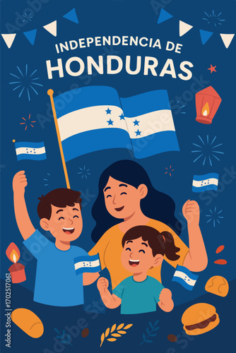 ilustración de celebración dia de la independencia americana 