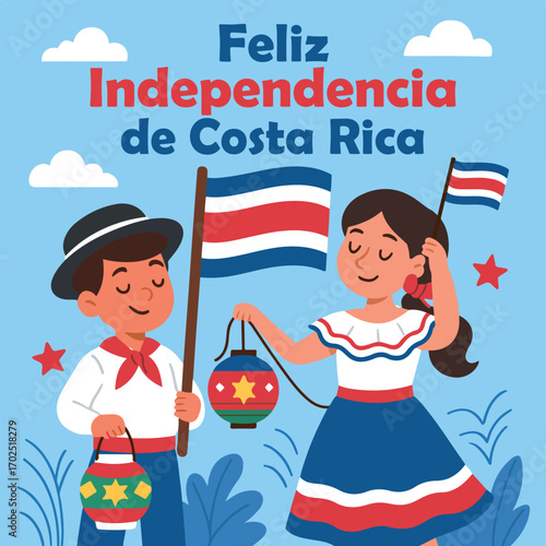 ilustración de celebración dia de la independencia americana 