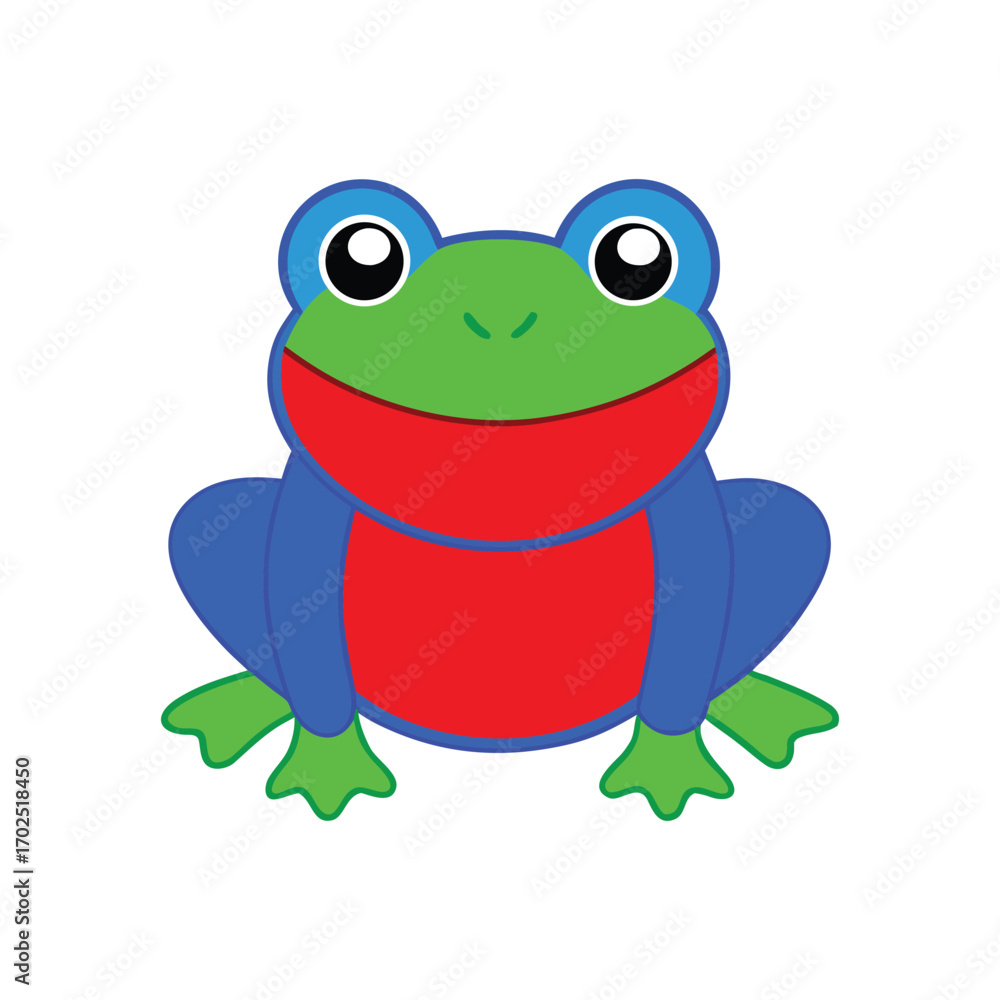 Naklejka premium frog vector art