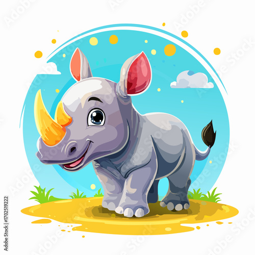 Niedliches Nashorn