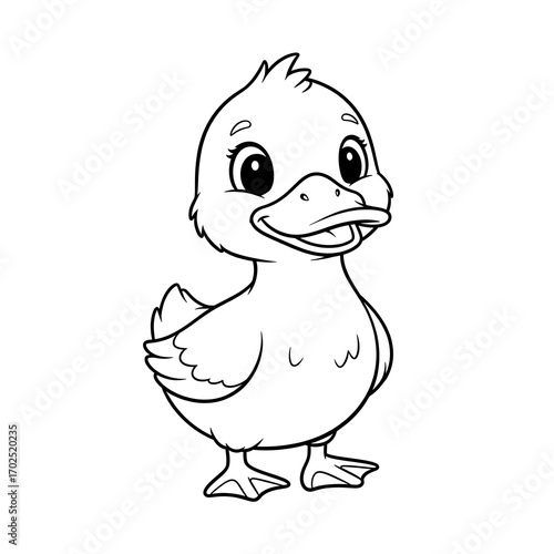 Pig cartoon coloring picture