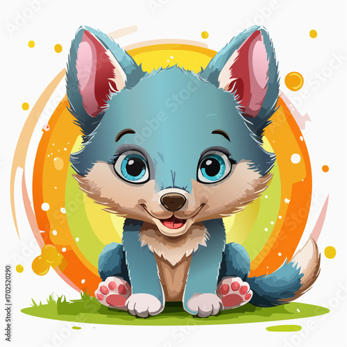Niedliches Wolfsbaby