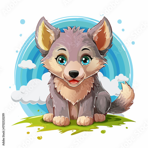 Niedliches Wolfsbaby