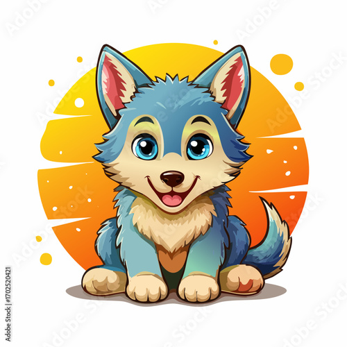 Niedliches Wolfsbaby