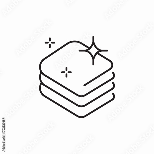 clean laundry icon sign vector
